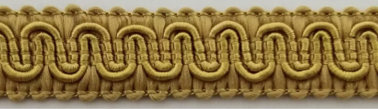 1/2" Scroll Braid Gimp w/ Backing - 10 Continuous Yards - Many Color Options!